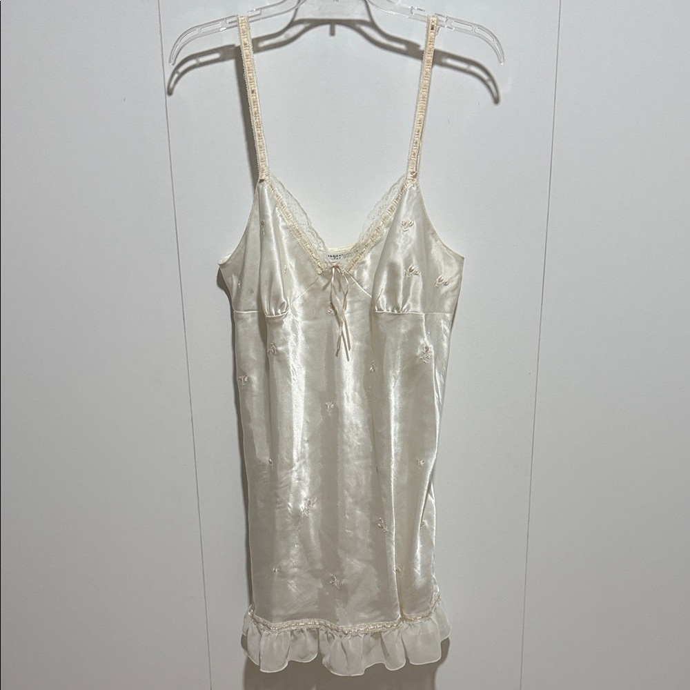 Morgan Taylor Cream Satin Chemise